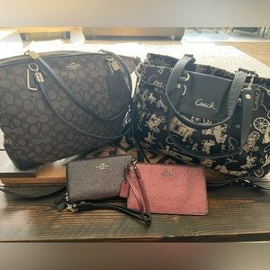 Coach Purse and Coach Wristlet / Wallet Lot